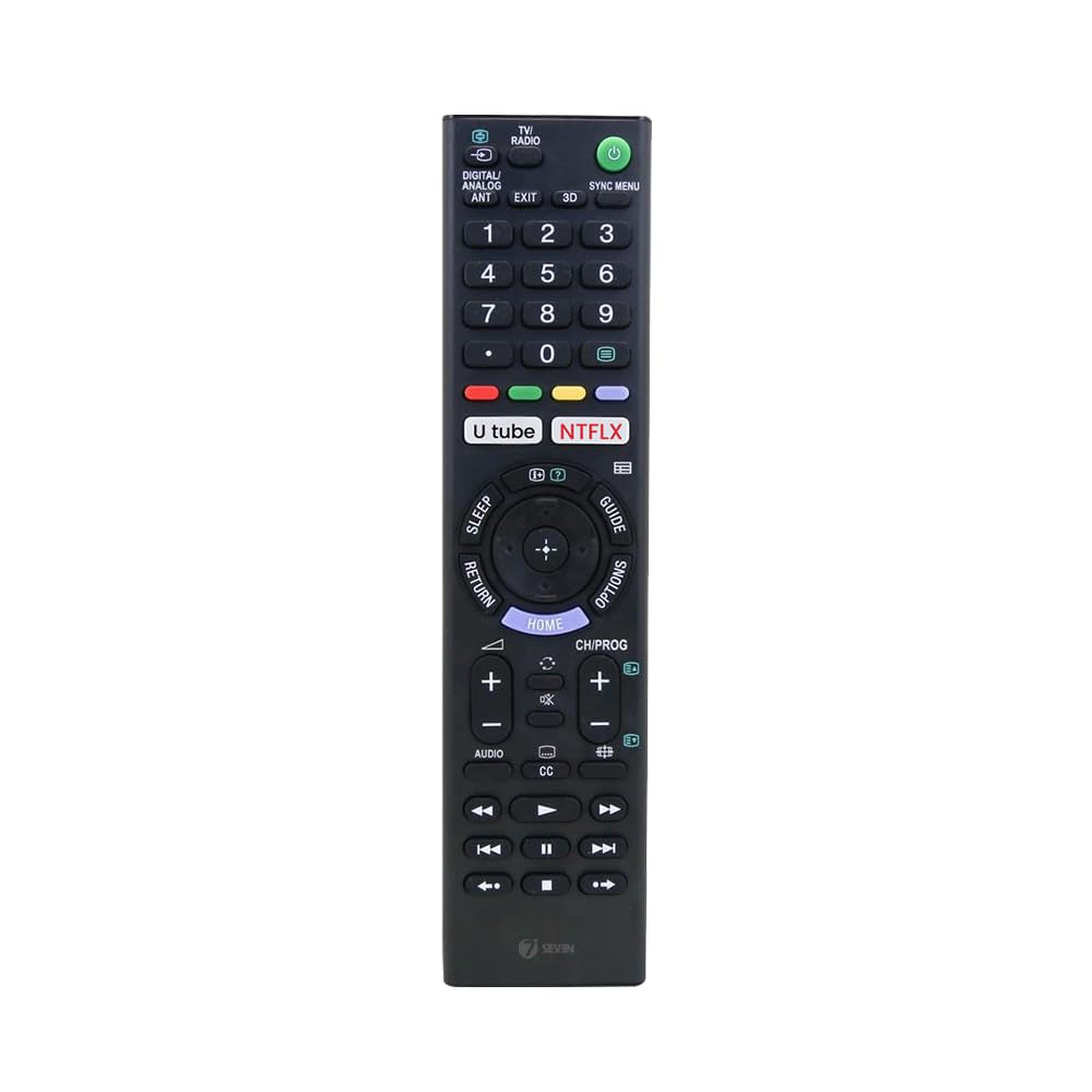 7SEVEN Compatible for Sony Bravia LCD LED UHD OLED QLED 4K Ultra HD TV Remote Control